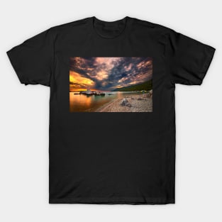 Sunset at Milia beach - Skopelos island. T-Shirt